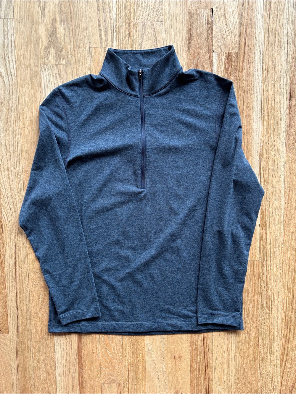 Soft Jersey Half Zip Navy Heather